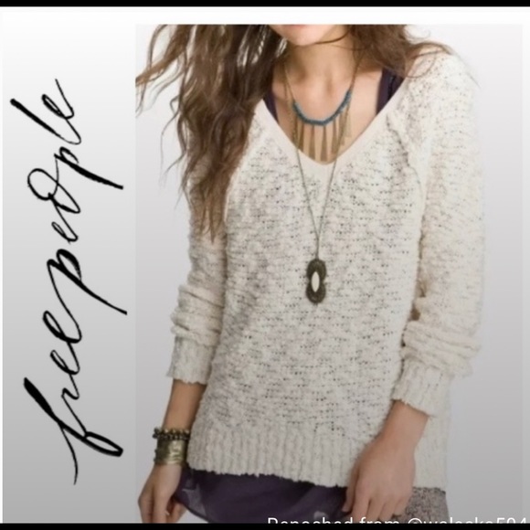 Free People Ivory Songbird Sweater - Picture 4 of 6